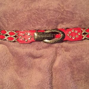 Belt beautiful bling stretch belt